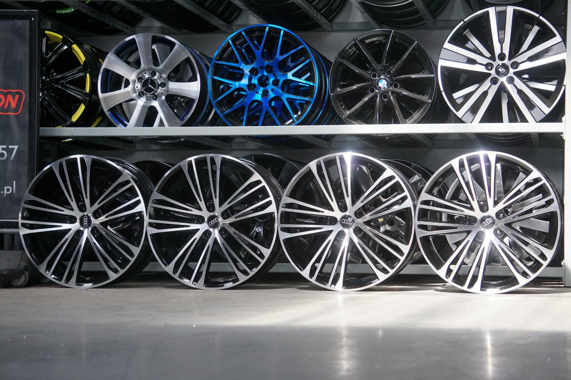 Alufelgi Audi A7 A5 A6 A8 Q5 Q7 5x112 8.5Jx20 et30 czarne i cnc