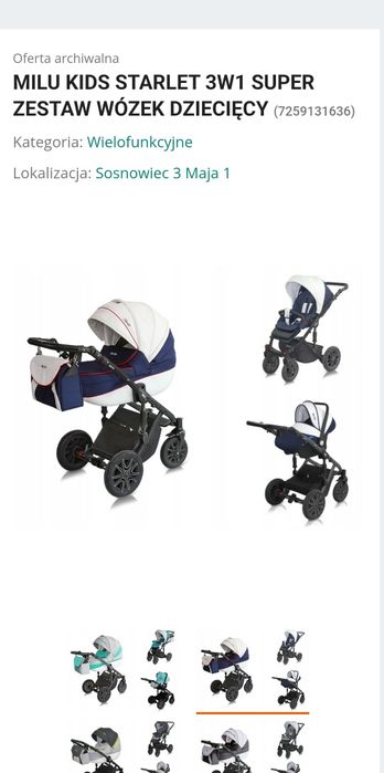 Wózek 2w1 Milukids