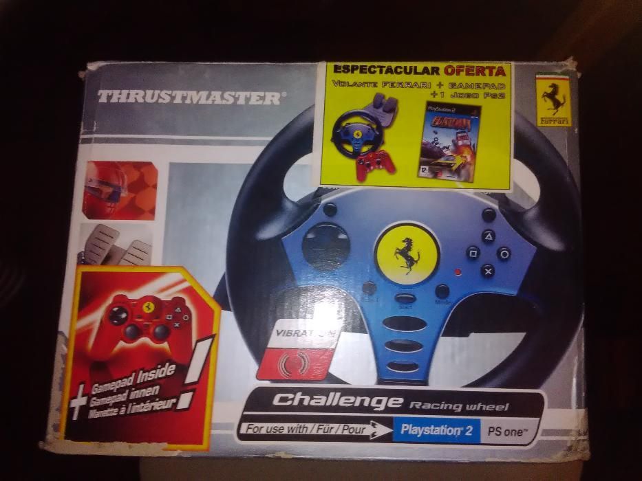 Volante e Pedais Thrustmaster Ps2