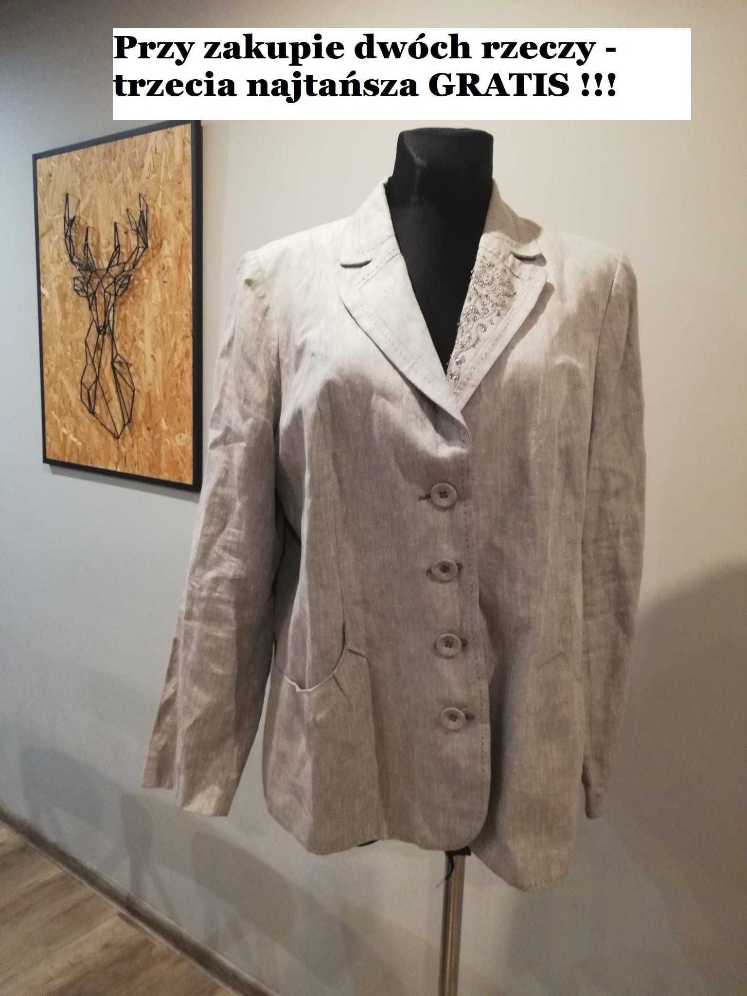 Lniana marynarka firmy C&A w rozmiarze XXXL