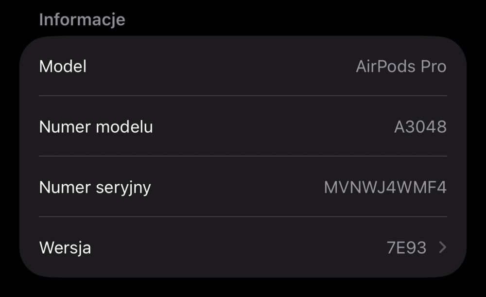 Słuchawki Apple AirPods Pro 2 (prawa słuchawka + etui MagSafe USB-C)