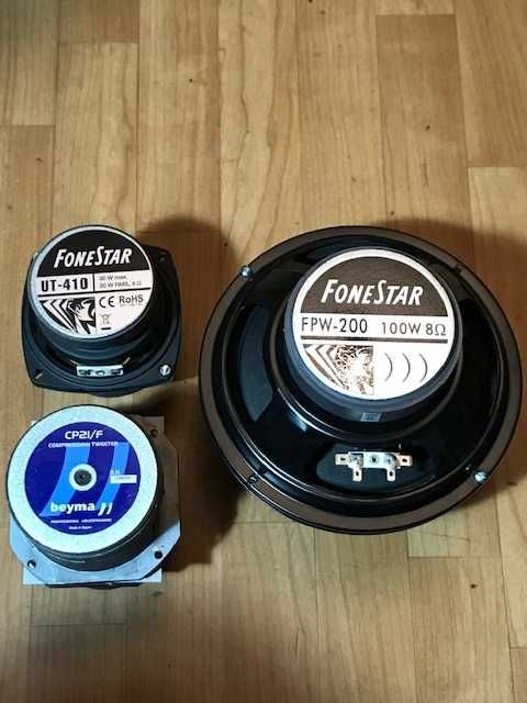 Sprzedam różne głośniki  Japan, Isophon,  izodynamiczne.  FoneStar FPW