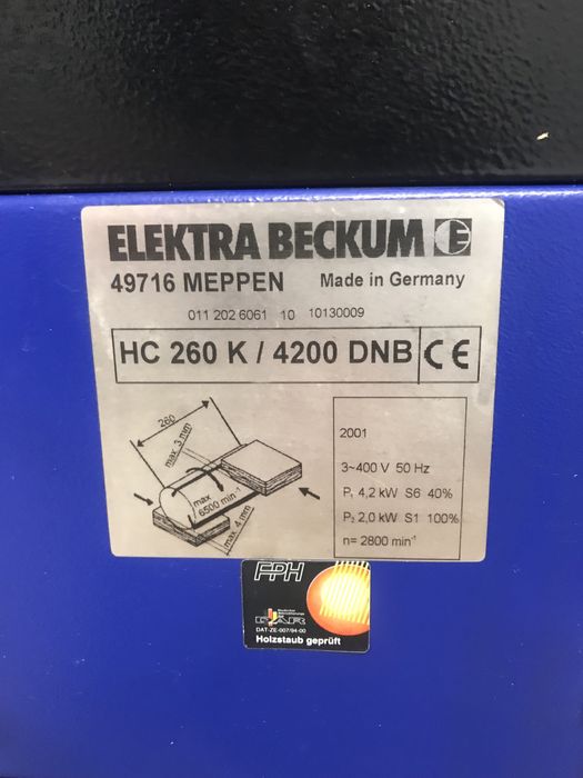 Electra Beckum hc 260 380v 4,2kw Szczytno
