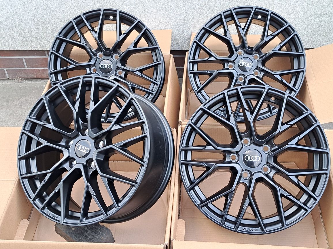 Alufelgi NOWE 17 AUDI 5x112 A3 A4 B7 B8 B9 A6 C5 C6 Q3 TT CZARNY MATT