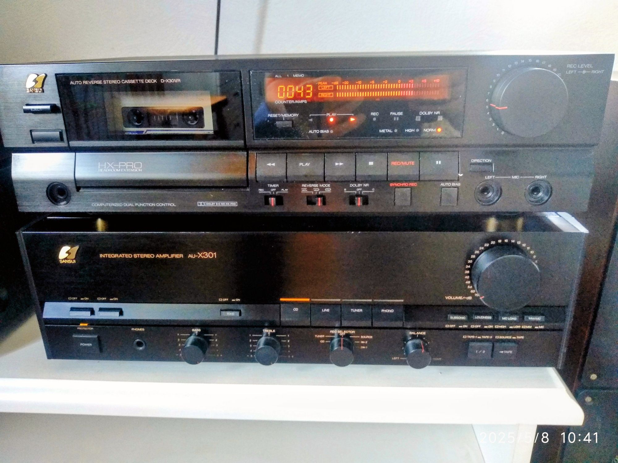 Sansui deck D-x301iR.  +2 кассеты