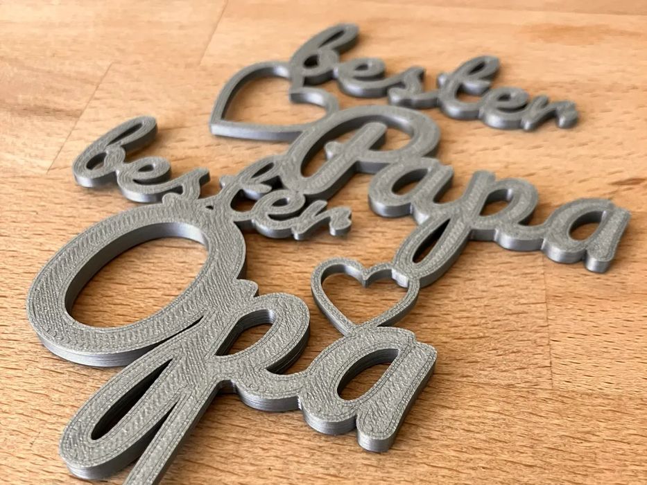 Topo de Bolo Dia do Pai/Avô - 'O Melhor Pai/Avô'