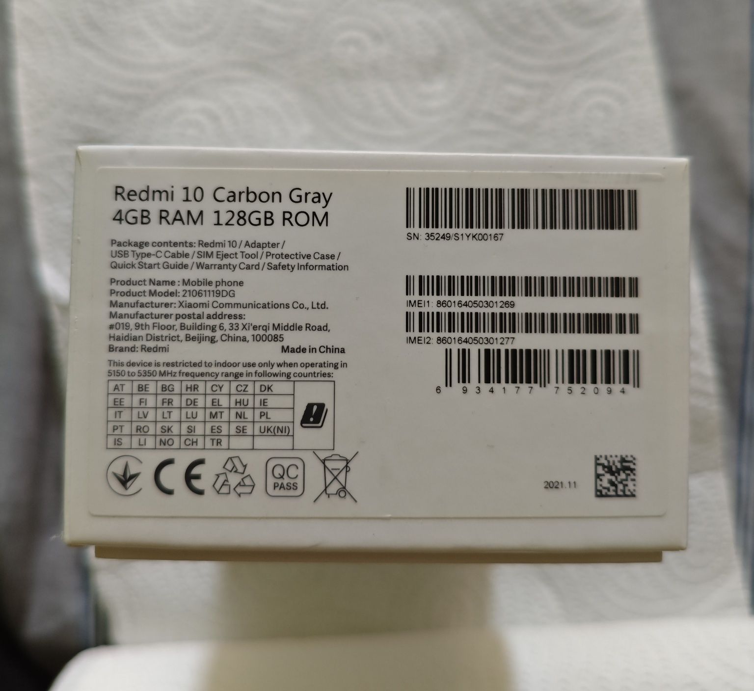 Стан 8.5/10 Xiaomi Redmi 10 NFC 4/128