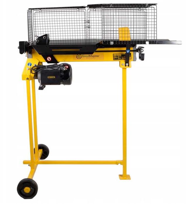 Łuparka do drewna hydrauliczna indukcyjna 10 ton rębak na stojaku