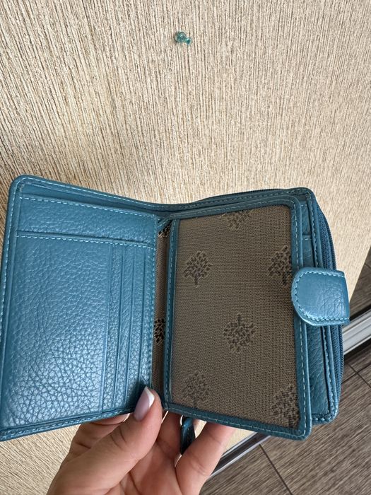 Вмісткий якісний гаманець з натуральної шкіри mulberry