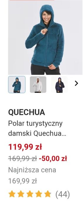Bluza polar ciepła Quechua r.146