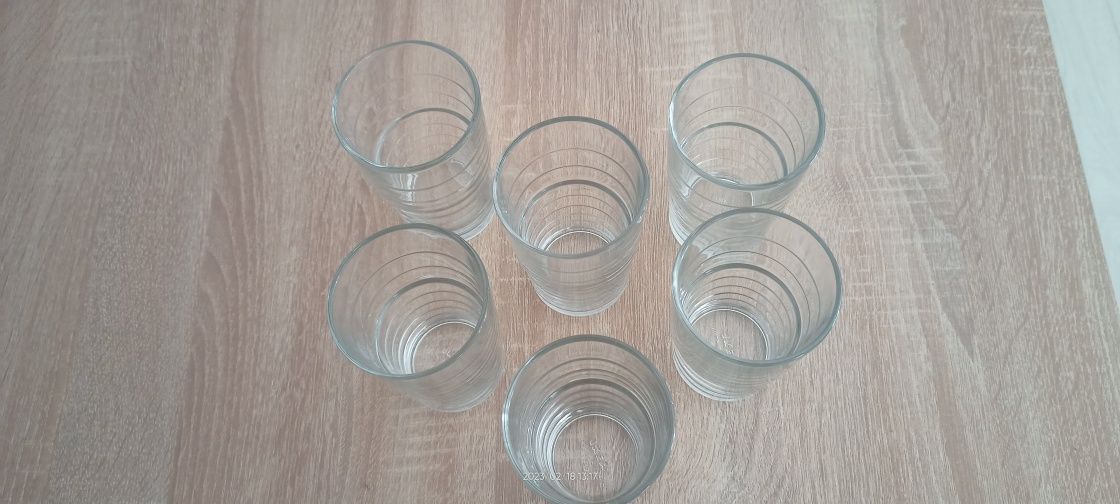 6 copos de vidro