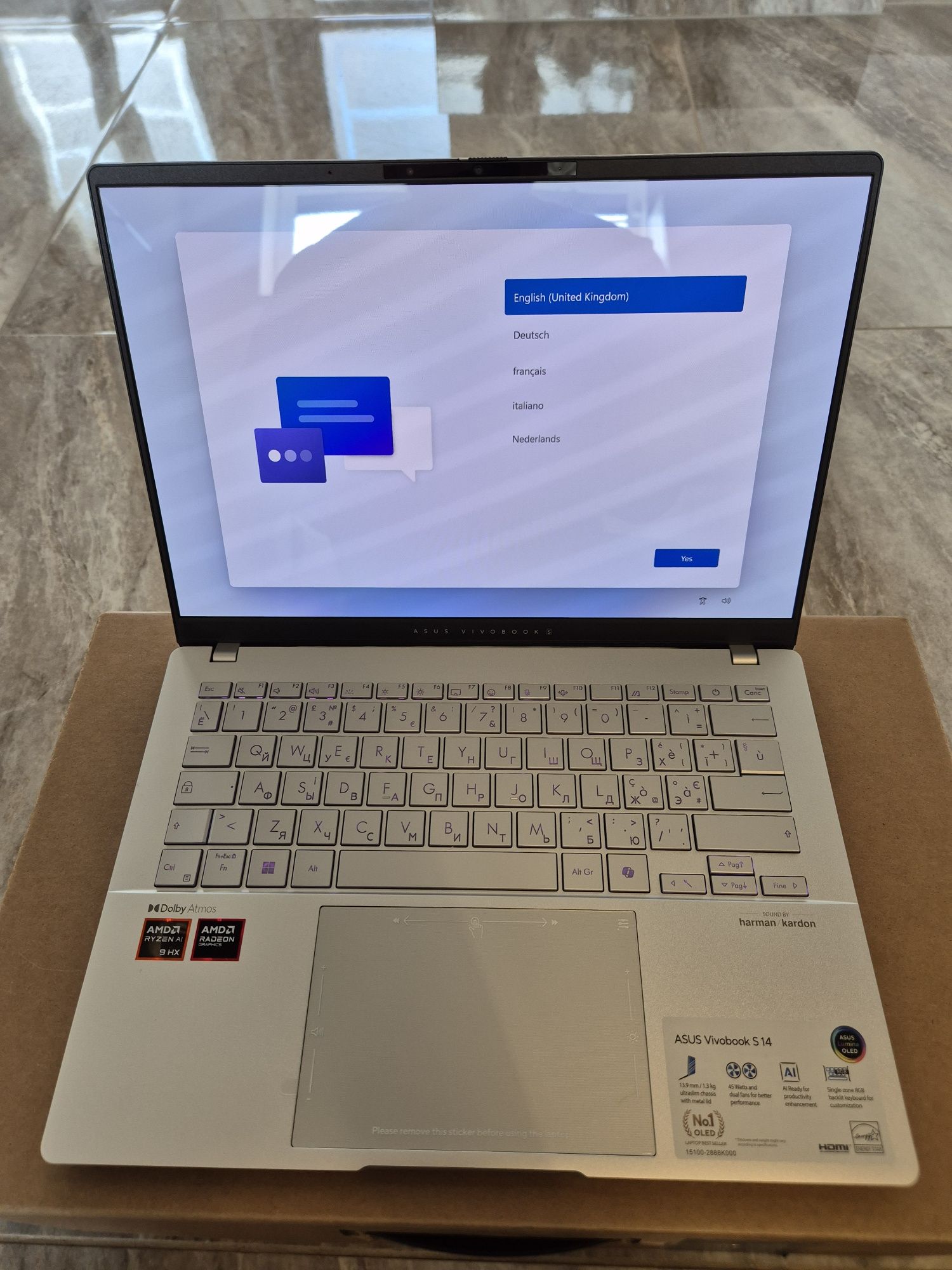 ASUS VivoBook S 14 M5406WA(14" OLED/Ryzen AI 9 HX 370/32Gb/1Tb/Win 11)