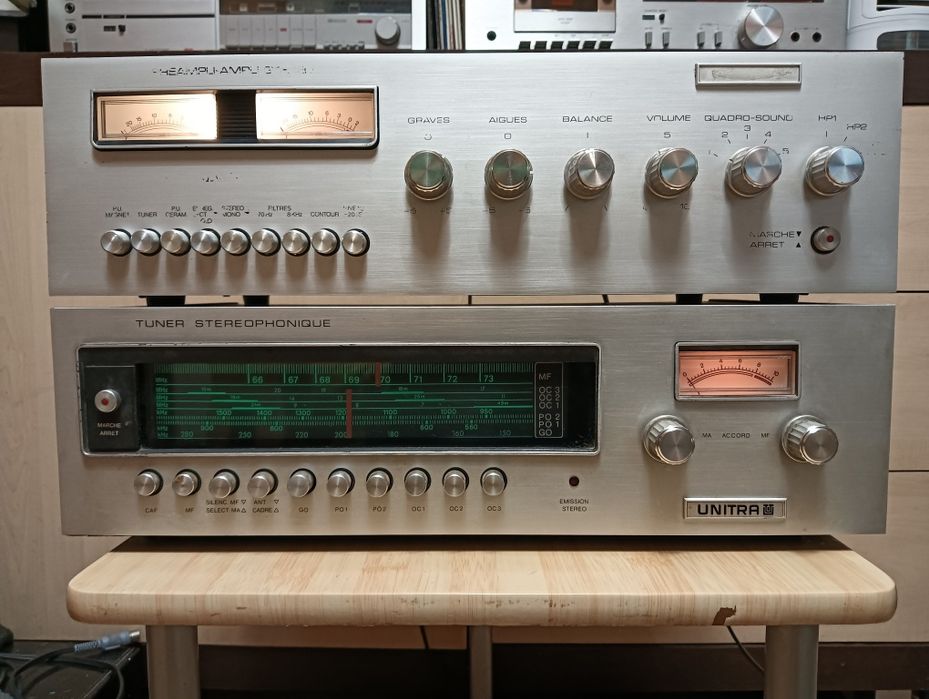 Unitra wersja na eksport wzmacniacz i radio