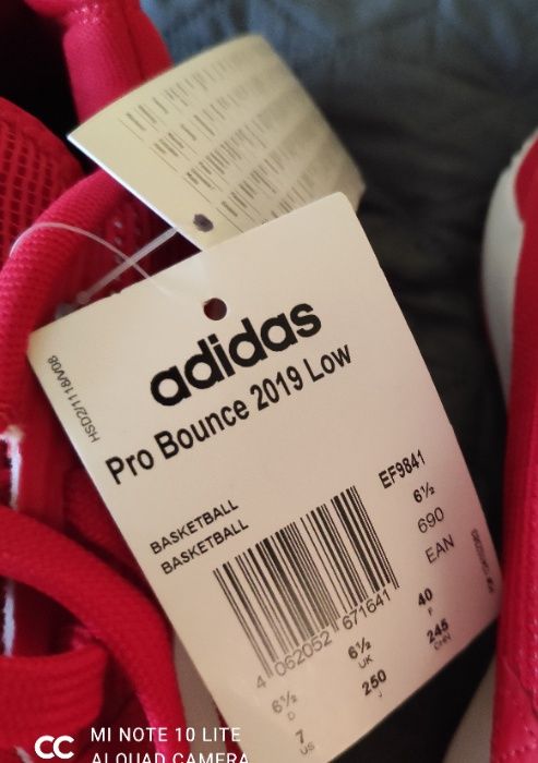 Buty koszykarskie Pro Bounce 2019 Low Adidas