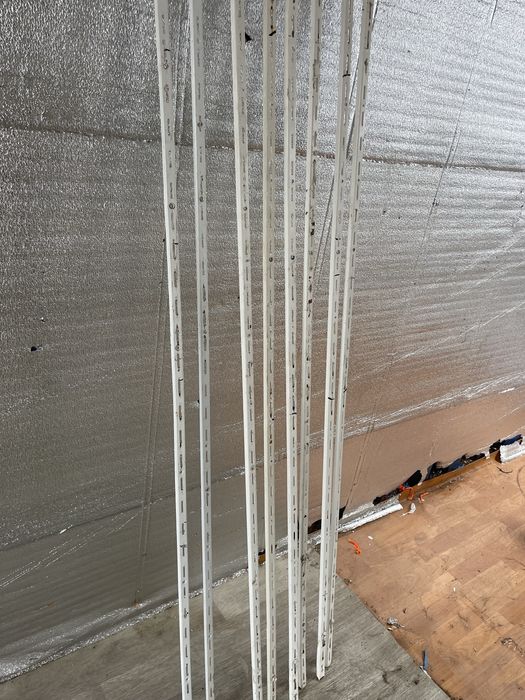 Рейка (профіль) одинарна біла пристінна