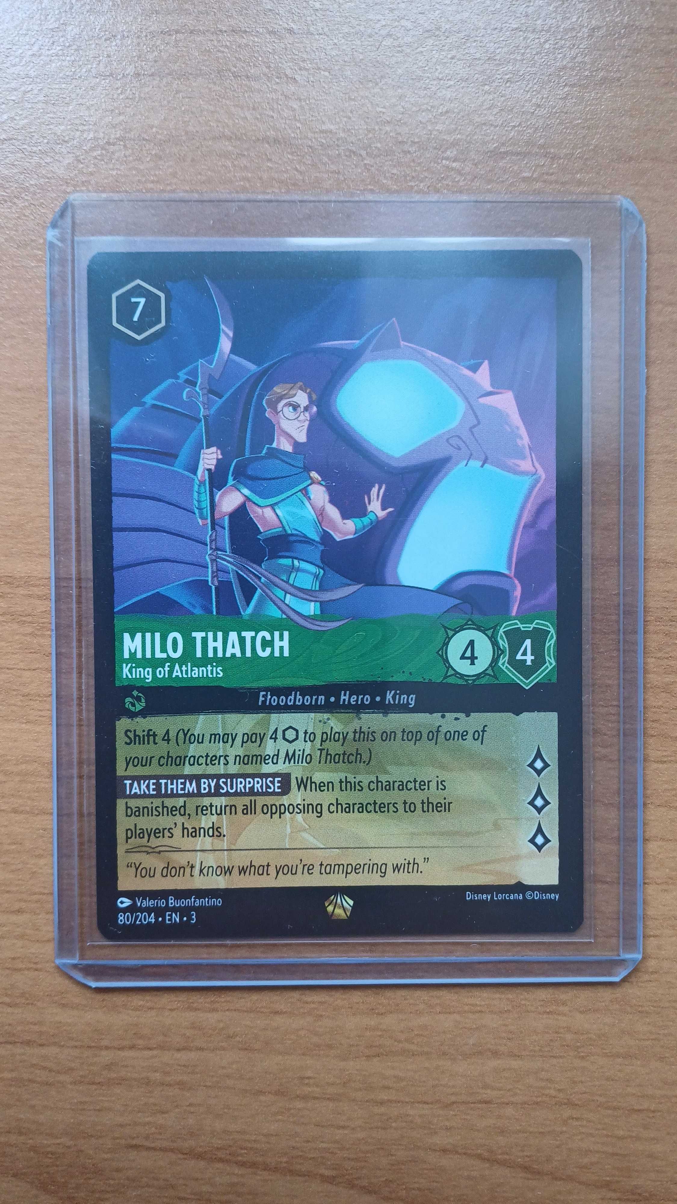 Disney Lorcana TCG - Milo Thatch (CH3 80/204) Legendary Near Mint