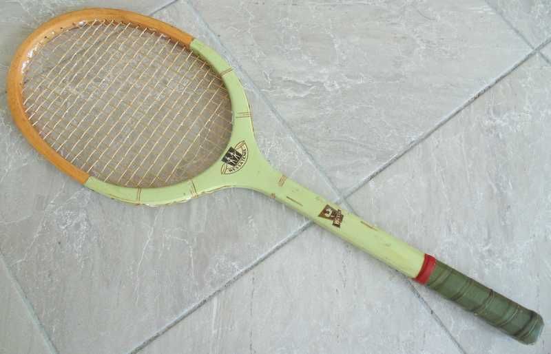 WESSA TENIS RYŚ polska rakietka do gry vintage drewno