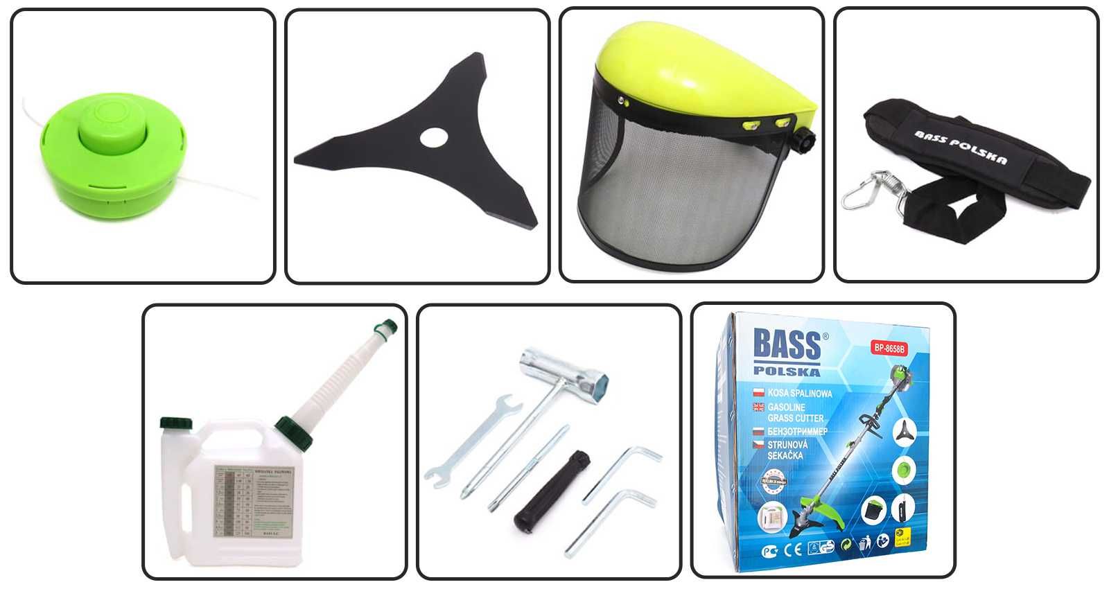 BASS POLSKA Kosa Spalinowa Podkaszarka 52CC Mocna BP8658B