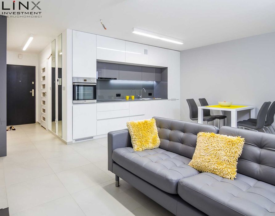 Przestronne 53 m2 z oddzielną sypialnią w Apartamenty Nadwiślańska 9