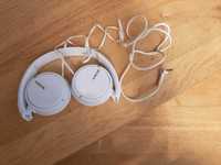 Białe słuchawki SONY Corporation - używane