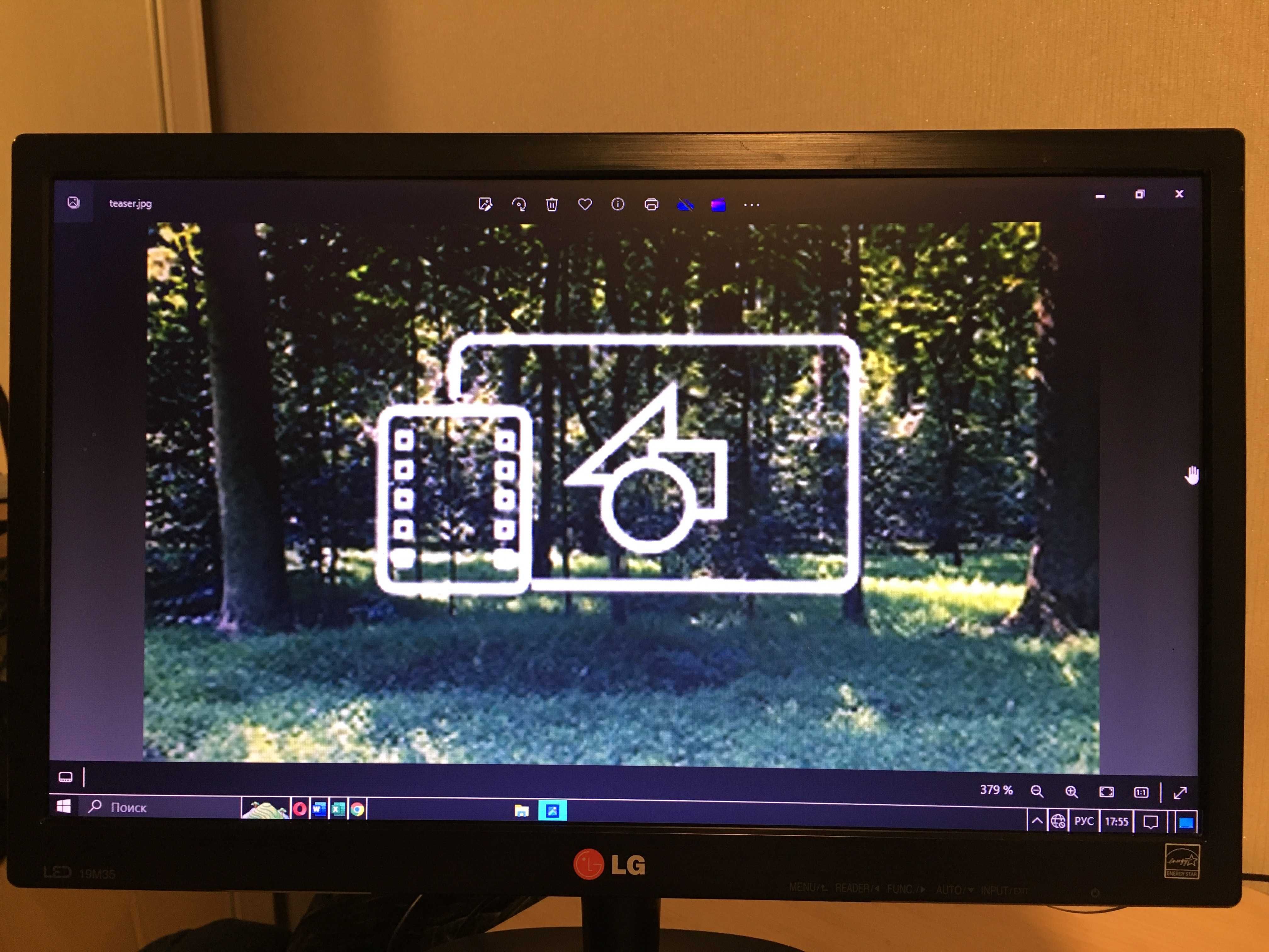 Монітор 18.5" LG 19M35A-B