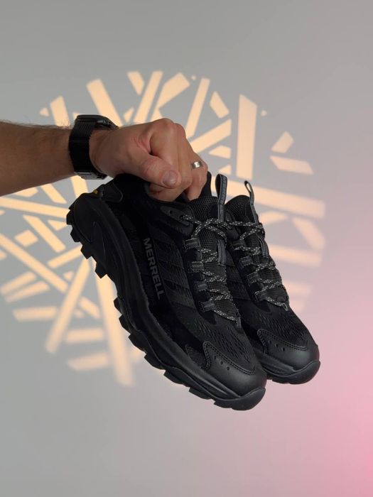 ТОП! Merrell Moab Speed 2 All Black 41 42 43 44 45 мерели чорні