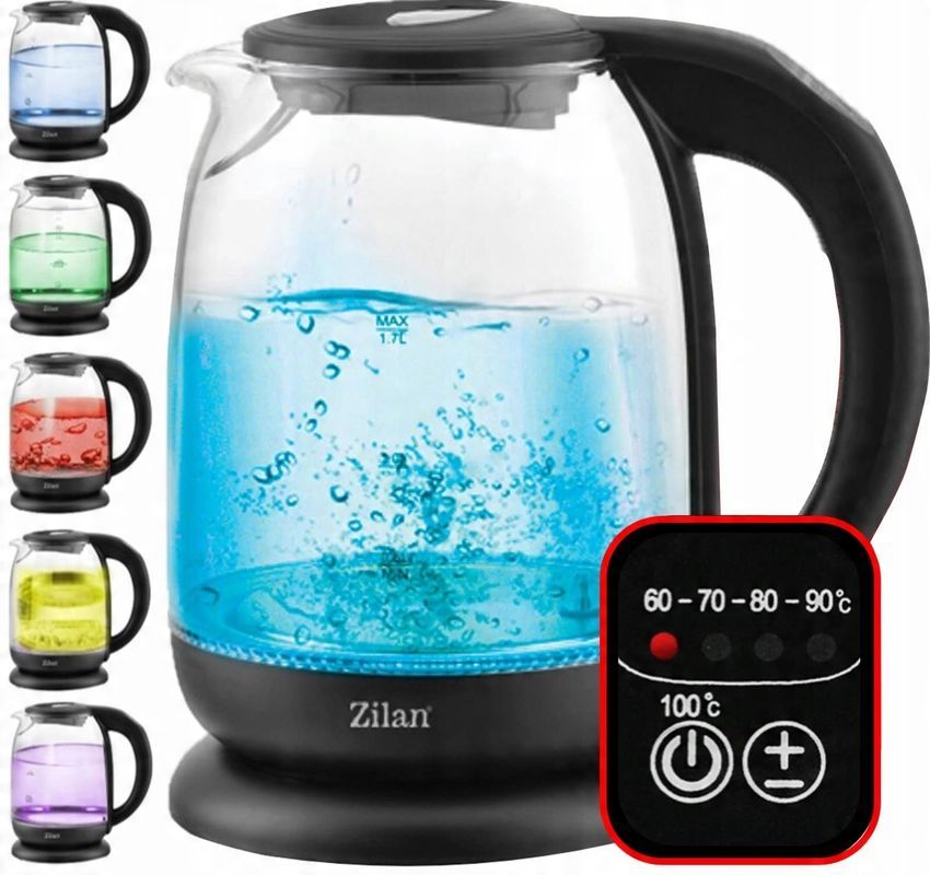 Czajnik elektryczny Zilan Zln3956, 2200 W 1700 l czarny