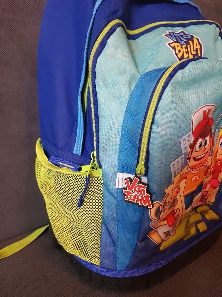 Plecak szkolny tornister Minecraft Vito & Bella na kółkach z rączką