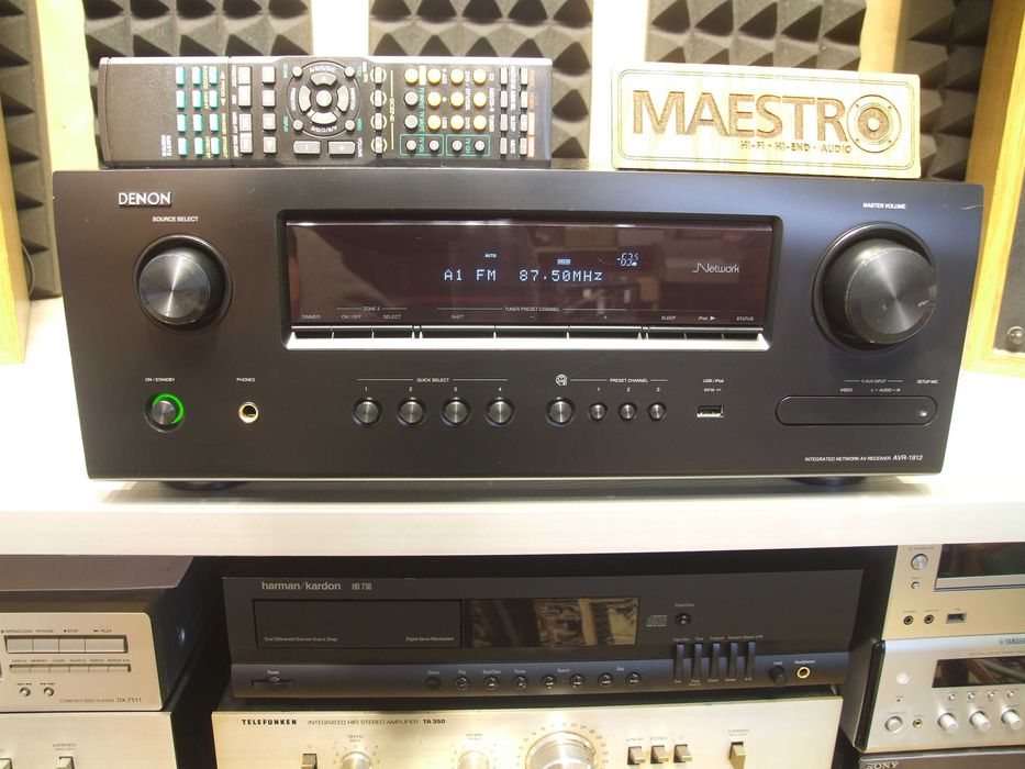 AV ресівер 7.1 Denon AVR-1912. 7х90. Пульт. USB. AirPlay. HDMI ARC.
