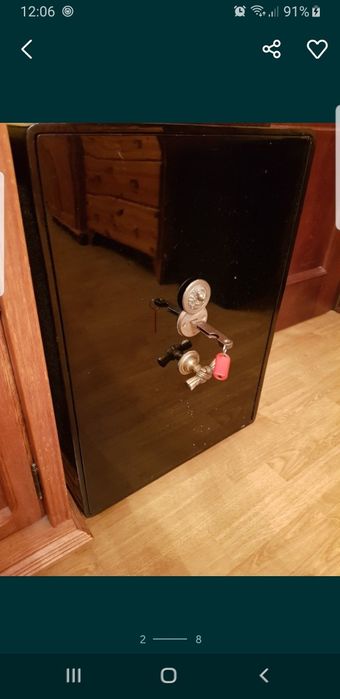 XIX w Sejf po Profesjonalnym Odnowieniu  Stan Kolekcjonerski  Okazja !