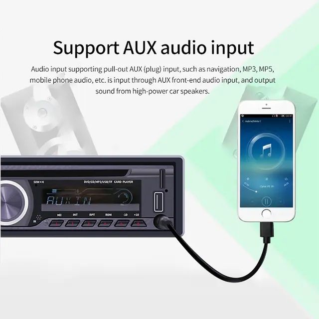 Rádio 1din com leitor CD/DVD Bluetooth USB AUX FM novo