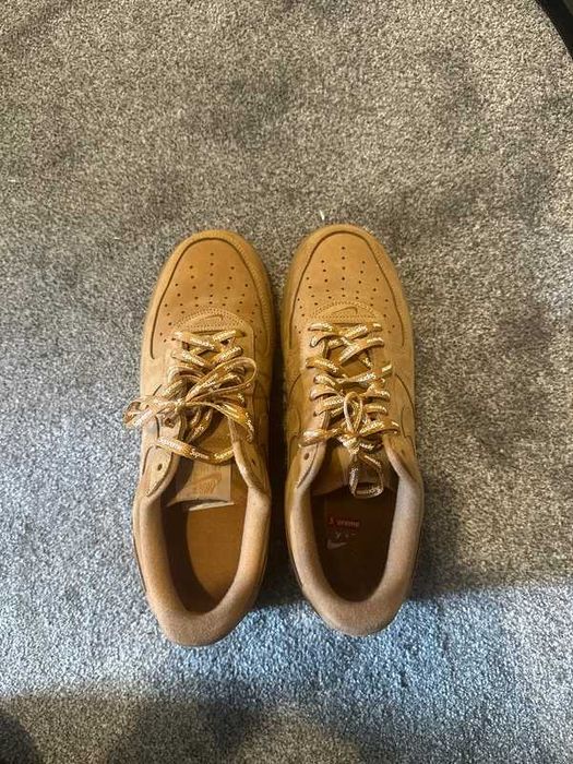 "Buty koszykówki Nike_Air_Force_1_Low_Supreme_Wheat_Roz.37.5