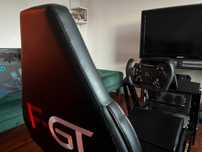 Zadbany Symulator Wyścigowy Kierownica Logitech G-Pro +Fotel KOMPLET