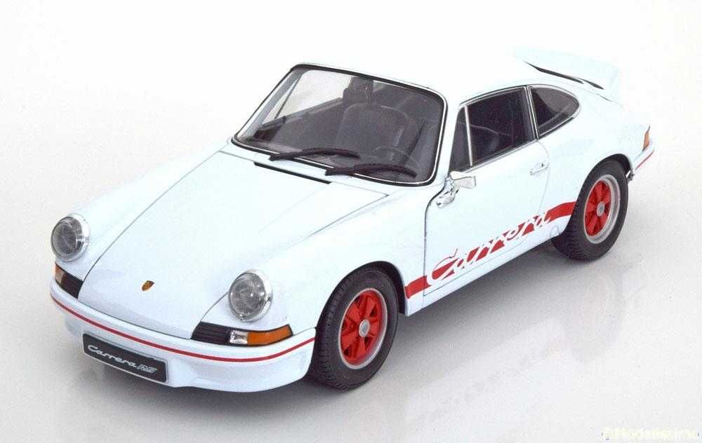 Model 1:18 Welly Porsche 911 Carrera RS 2.7 1973 white/red