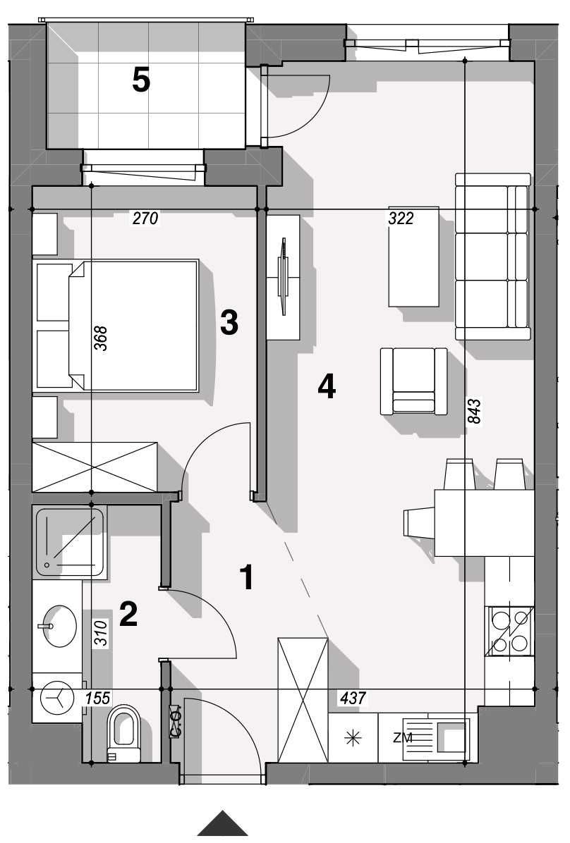 2-pokojowe mieszkanie z widokiem na rzekę – Apartamenty nad Wilgą