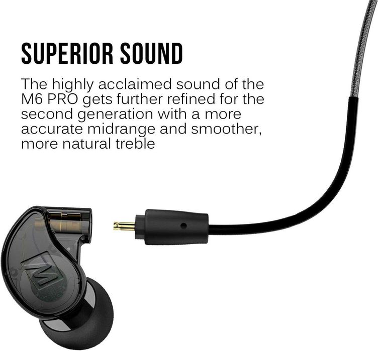 Auriculares MEE audio - M6 Pro, 2.ª geração, monitor In-Ear 2