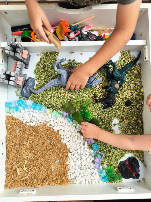 Дитячий столик з підсвіткою лед пісочниця монтесорі световой детский