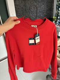 Nowa crop bluza Tommy Jeans r.S czerwona