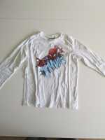 Biała koszulka z długim rękawem Spiderman united color of benetton 116