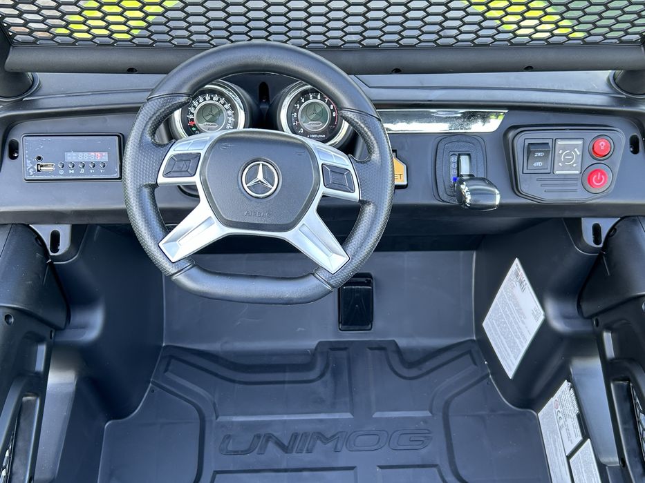Mega duży Jeep Mercedes Unimog Auto na akumulator 4 silniki 2-osobowy