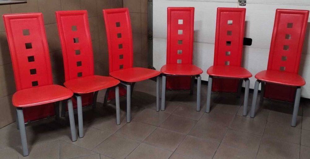 Stół rozkładany duży 175/260x95  kolor wenge + 6 krzeseł