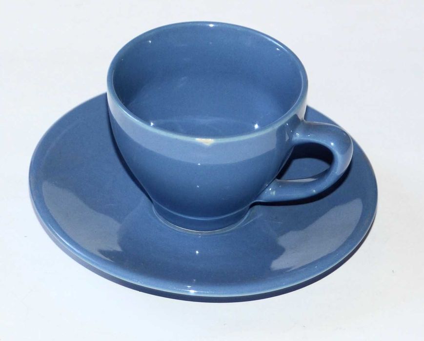 Ceramiczna Filiżanka i spodek Zestaw do Espresso Blue
