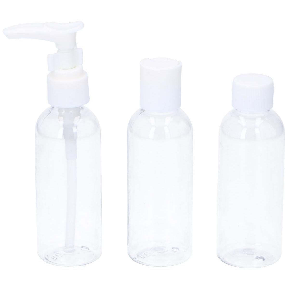 butelki podróżne do samolotu 3x80ml dunlop