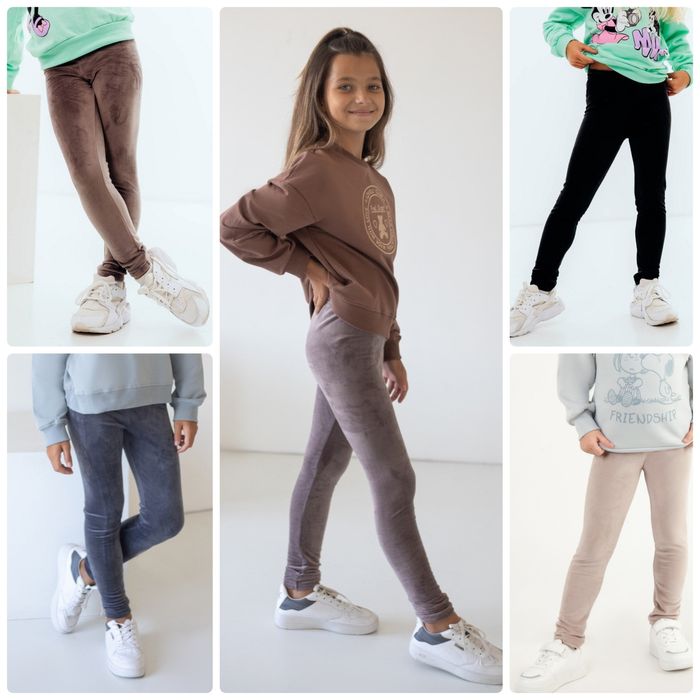 Лосины велюровые детские тёплые на меху,велюрові теплі лосини на хутрі