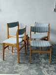 Krzesła drewniane bukowe Duńskie vintage modern