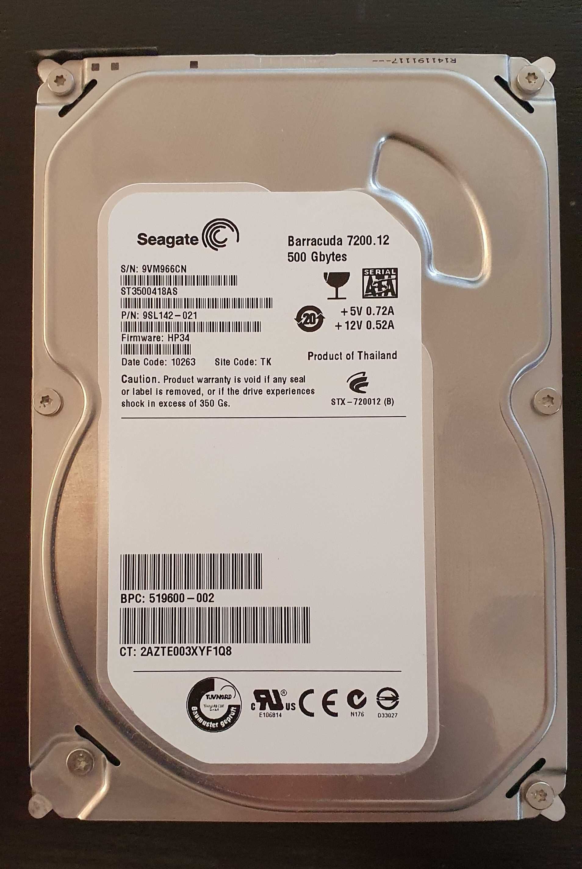 Disco Seagate 500GB