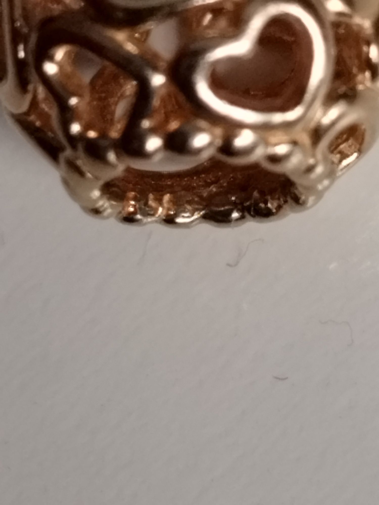Złoty charms Pandora G585 złoto 14k
