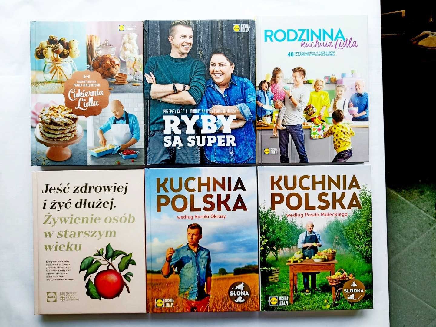 Kuchnia Lidla, 6 książek-przepisy dań i słodkości dla dzieci seniorów