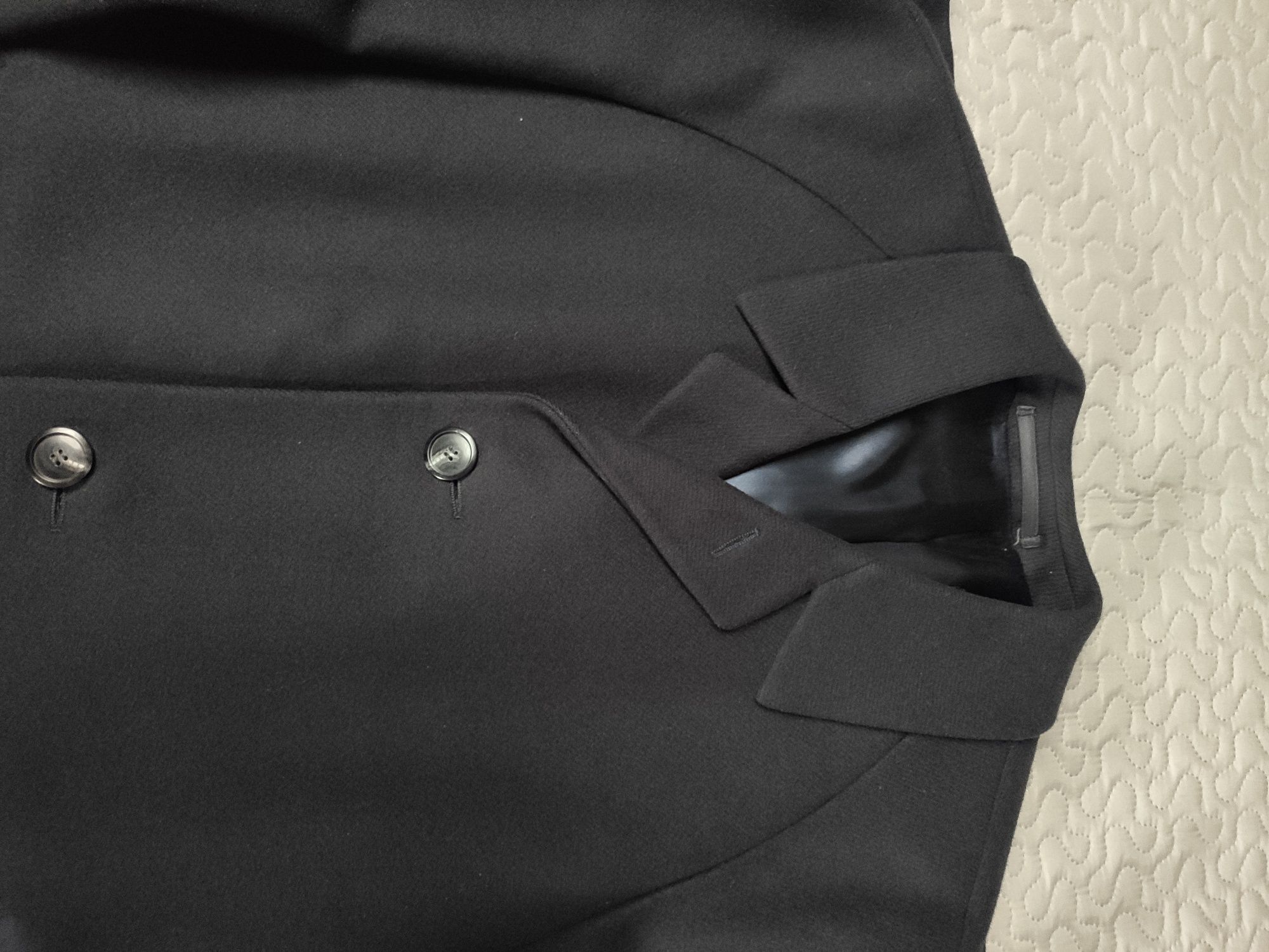 Elegancki płaszcz zimowy_reglan_wełna 100%