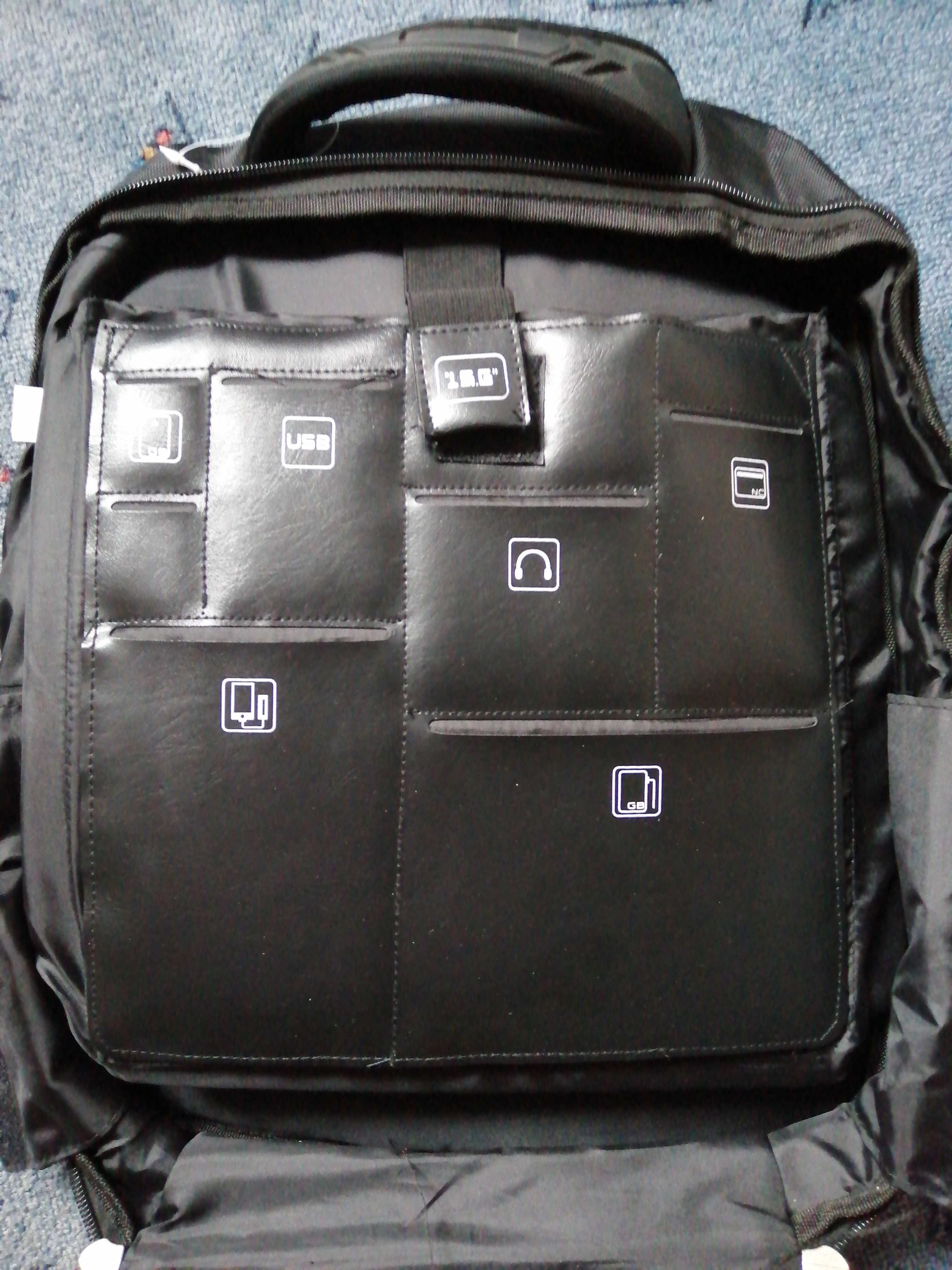 Nowy plecak na laptopa case walizka srebrna wzmocniona